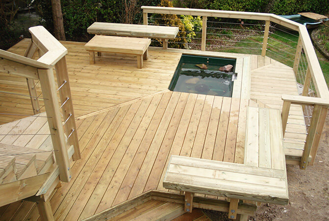 Decking Project with Balustrade Wire
