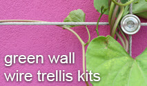 Stainless steel wire trellis system