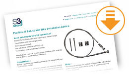 Download Surface Mount Balustrade Wire Kit Installation Advice